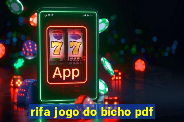 rifa jogo do bicho pdf